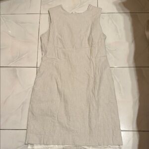 MM Lafleur Striped Cream Mini Dress